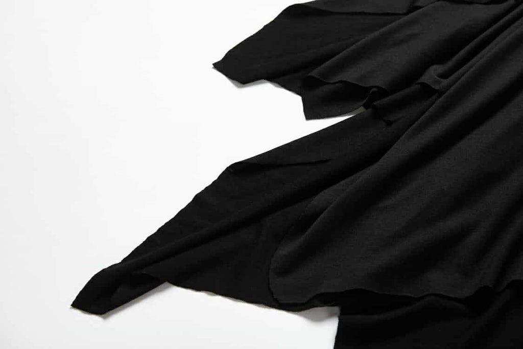 Women's Faux Leather Detailed Black Dress