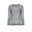 Darkinlove Women's Fishnet Mesh Fitted Top