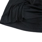 Darkinlove Women's Goth Floral Embroideried Off Shoulder Lace Short Sleeved Tops