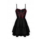 Darkinlove Women's Gothic Bowknot Multilayer Slip Dress