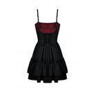 Darkinlove Women's Gothic Bowknot Multilayer Slip Dress