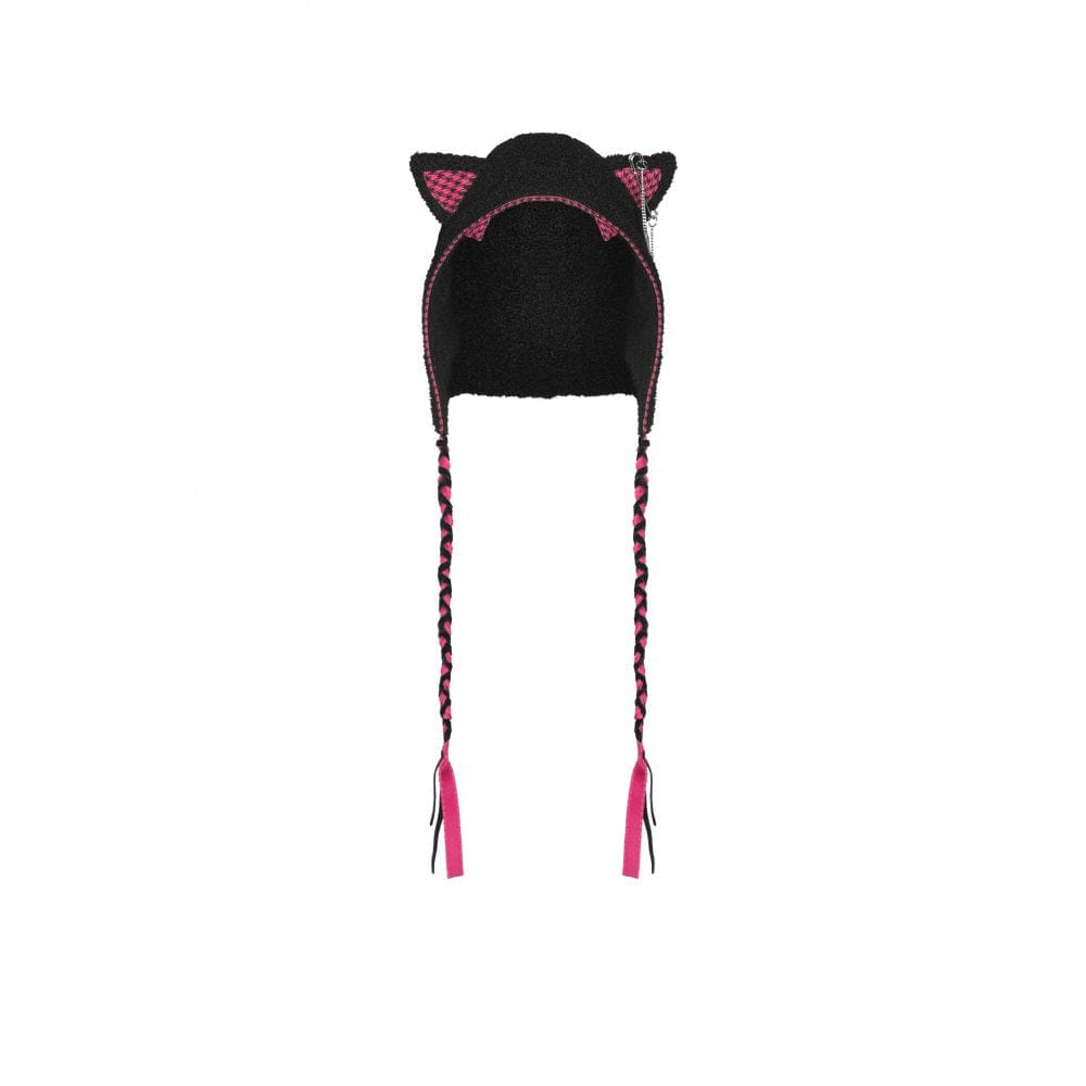 Darkinlove Women's Gothic Cat Ears Woolen Hat