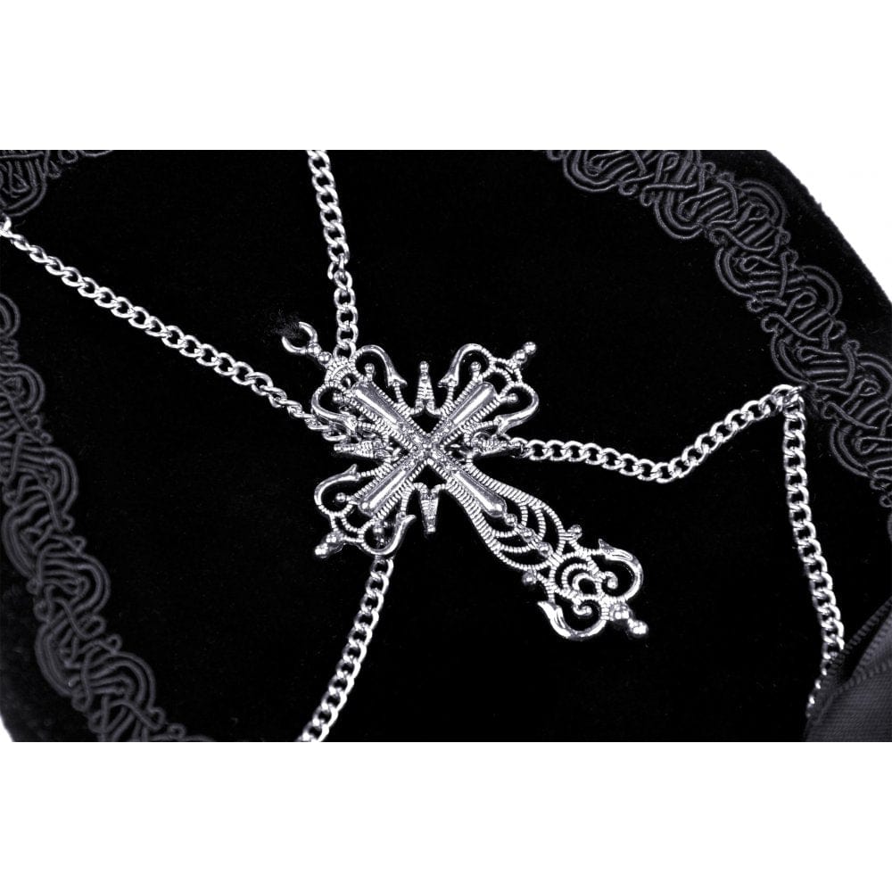 Darkinlove Women's Gothic Cross Crossbody Chain Bag