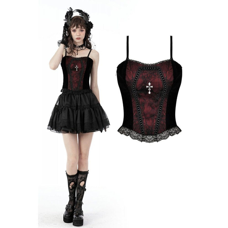 Cabellos Black Gothic Overbust Corset