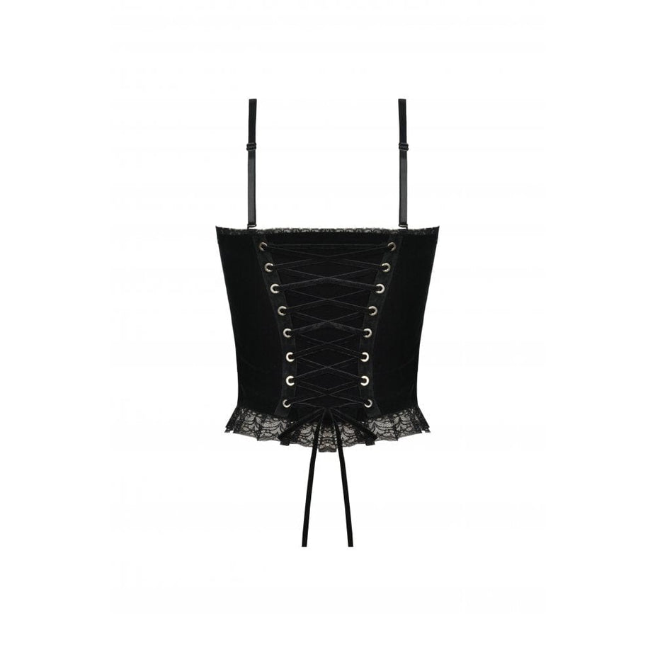 NWT Vintage Goth Red & Black Overbust Corset