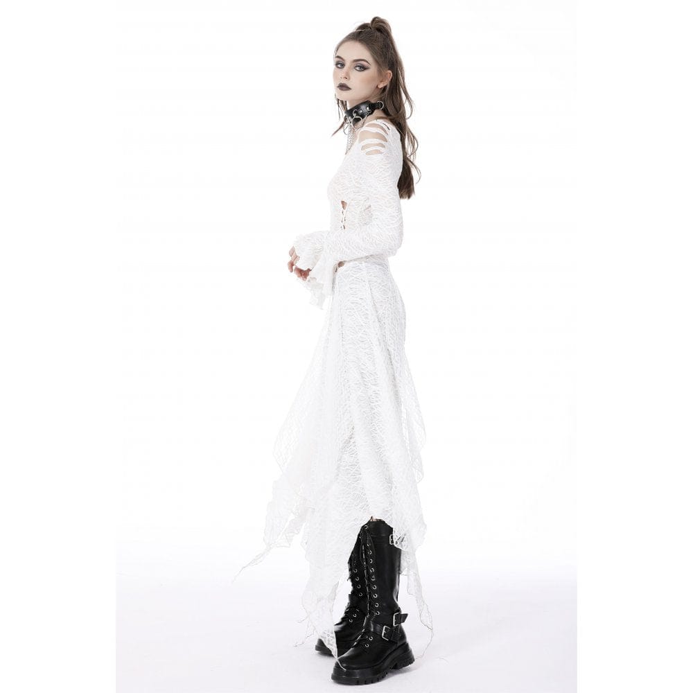 Darkinlove Women's Gothic Cutout Irregular Dress