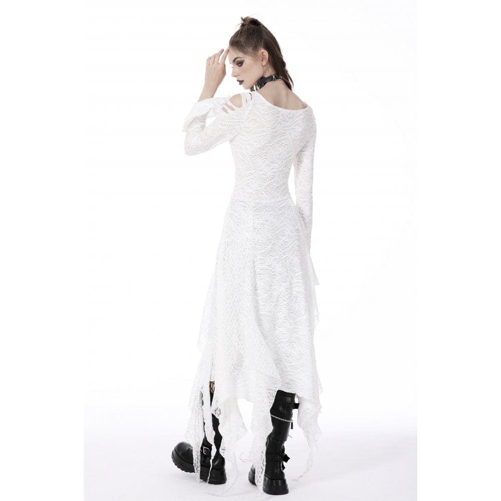 Darkinlove Women's Gothic Cutout Irregular Dress