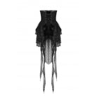 Darkinlove Women's Gothic Fishtail Multilayer Lace Tube Skirt