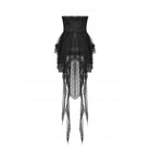 Darkinlove Women's Gothic Fishtail Multilayer Lace Tube Skirt