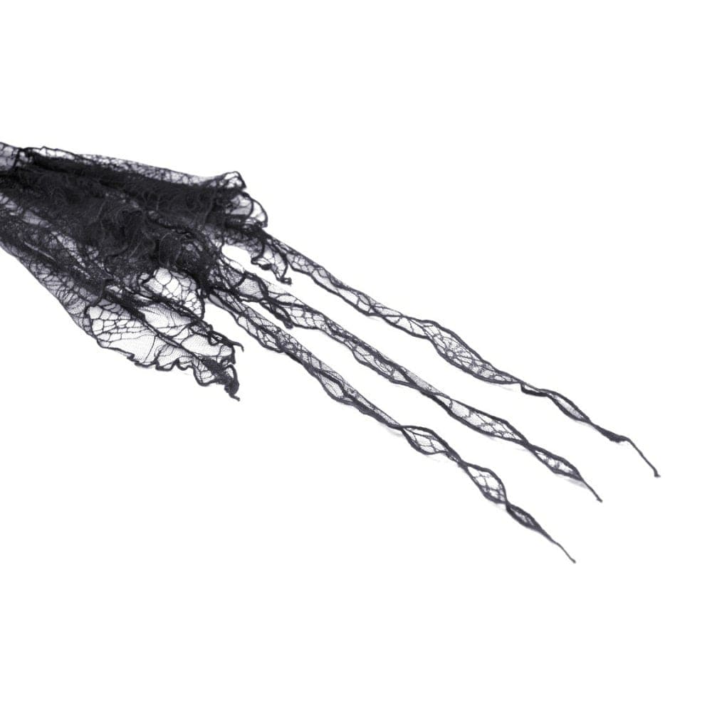 Darkinlove Damen Gothic Umhang mit ausgestellten Ärmeln und Kapuze