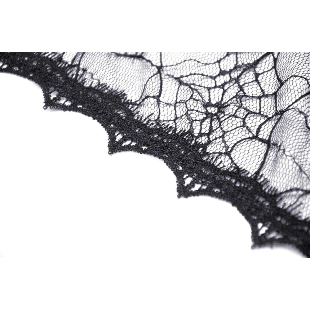 Darkinlove Damen Gothic Umhang mit ausgestellten Ärmeln und Kapuze