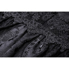 Darkinlove Women's Gothic Floral Embroidered Lace Splice Dress