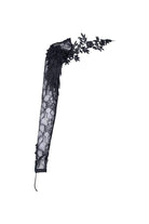 Darkinlove Women's Gothic Half Lace Sleeve With Flowers