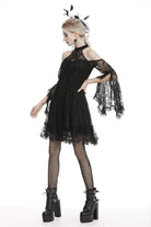 Women's Gothic Halter Lace Dresses