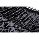 Darkinlove Women's Gothic Irregular Flare Sleeved Lace Splice Velvet Dress