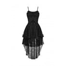 Darkinlove Women's Gothic Irregular Lace Layered Slip Dress