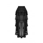 Darkinlove Women's Gothic Irregular Layered Lace Hem Skirt