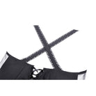 Darkinlove Women's Gothic Layered Swallowtail Halterneck Dress