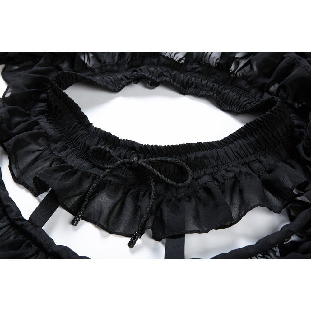 Darkinlove Women's Gothic Multi-layered Petticoat