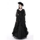 Darkinlove Women's Gothic Ruffled Layered Skirt