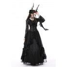 Darkinlove Women's Gothic Ruffled Layered Skirt