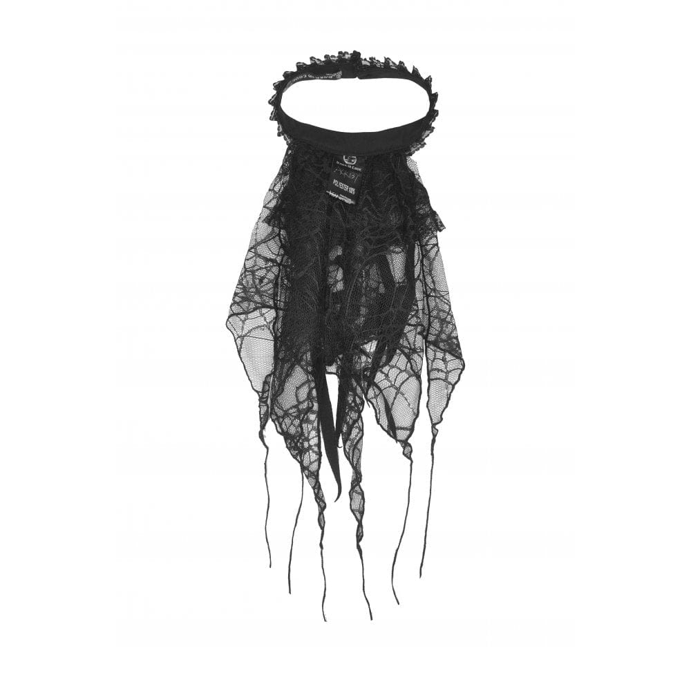 Darkinlove Women's Gothic Spider Web Lace Neckwear
