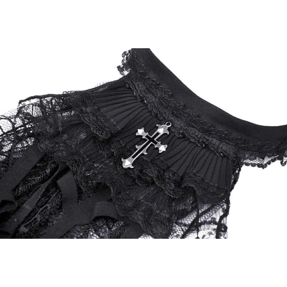 Darkinlove Women's Gothic Spider Web Lace Neckwear