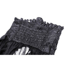 Darkinlove Women's Gothic Strappy Ruffled Mesh Tunic Skirt