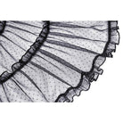 Darkinlove Women's Gothic Strappy Ruffled Mesh Tunic Skirt