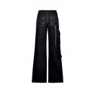 Darkinlove Women's Grunge Dangerous Bear Bell-bottoms with Belt