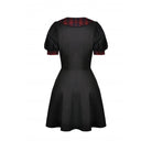 Darkinlove Women's Grunge Front Button Bowknot Shirt Dress
