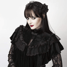 Capa vintage de encaje y flores para mujer