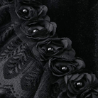 Capa vintage de encaje y flores para mujer