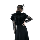 Capa vintage de encaje y flores para mujer