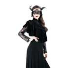 Capa vintage de encaje y flores para mujer