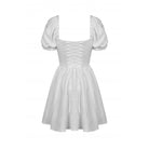 Darkinlove Women's Lolita Square Collar Puff Sleeved Princess Dress Wedding Dress