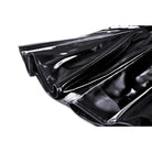 Darkinlove Damen Punk-Unterkleid aus Lackleder in Kontrastfarbe