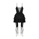 Darkinlove Women's Punk Little Devil Multilayer Slip Dress