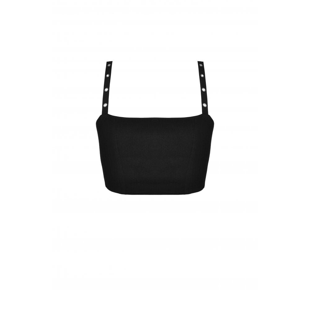 Darkinlove Women's Punk Skeleton Printed Bustier