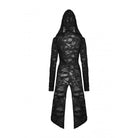 Darkinlove Damen Punk Split Ripped Coat mit Kapuze