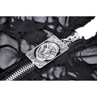 Darkinlove Damen Punk Split Ripped Coat mit Kapuze