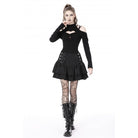 Darkinlove Women's Punk Strappy Layered Skirt