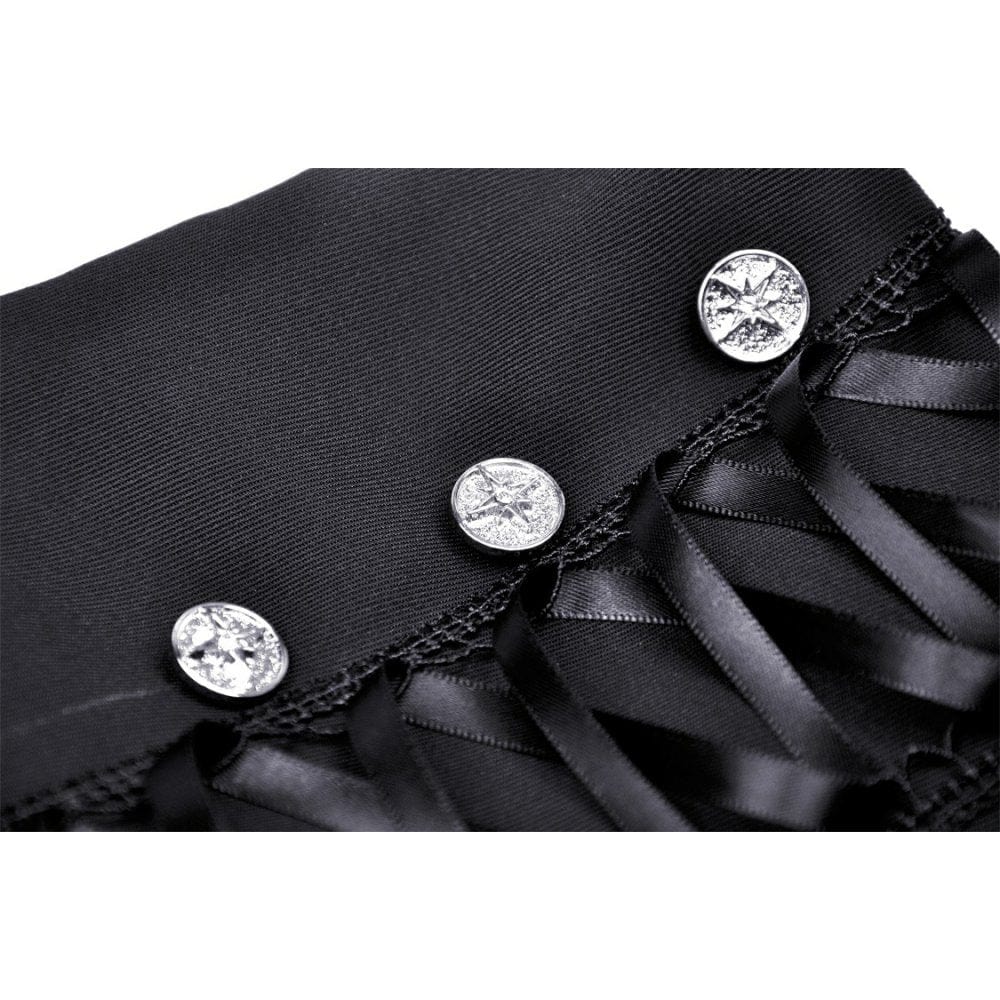 Darkinlove Women's Punk Strappy Layered Skirt