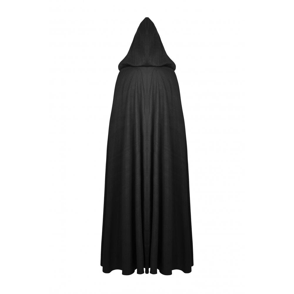 Darkinlove Women's Punk Straps Long Coat with Hood