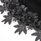 Darkinlove Women's Rosette Velour Goth Cape