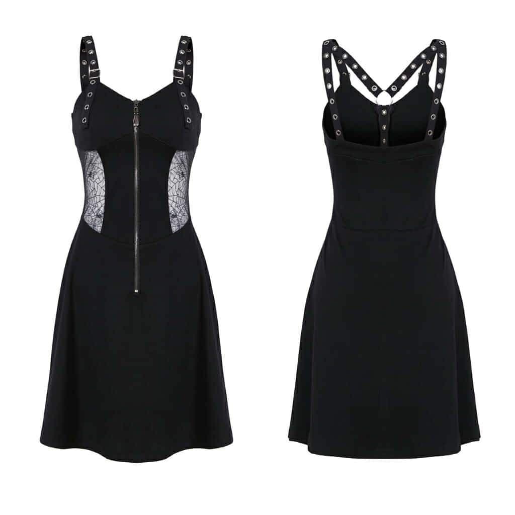 Darkinlove Women's Short Sleeveless Black Dress