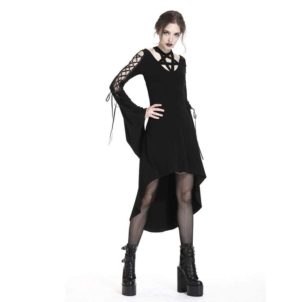 Darkinlove Women's Star Goth Asymmetric Dress