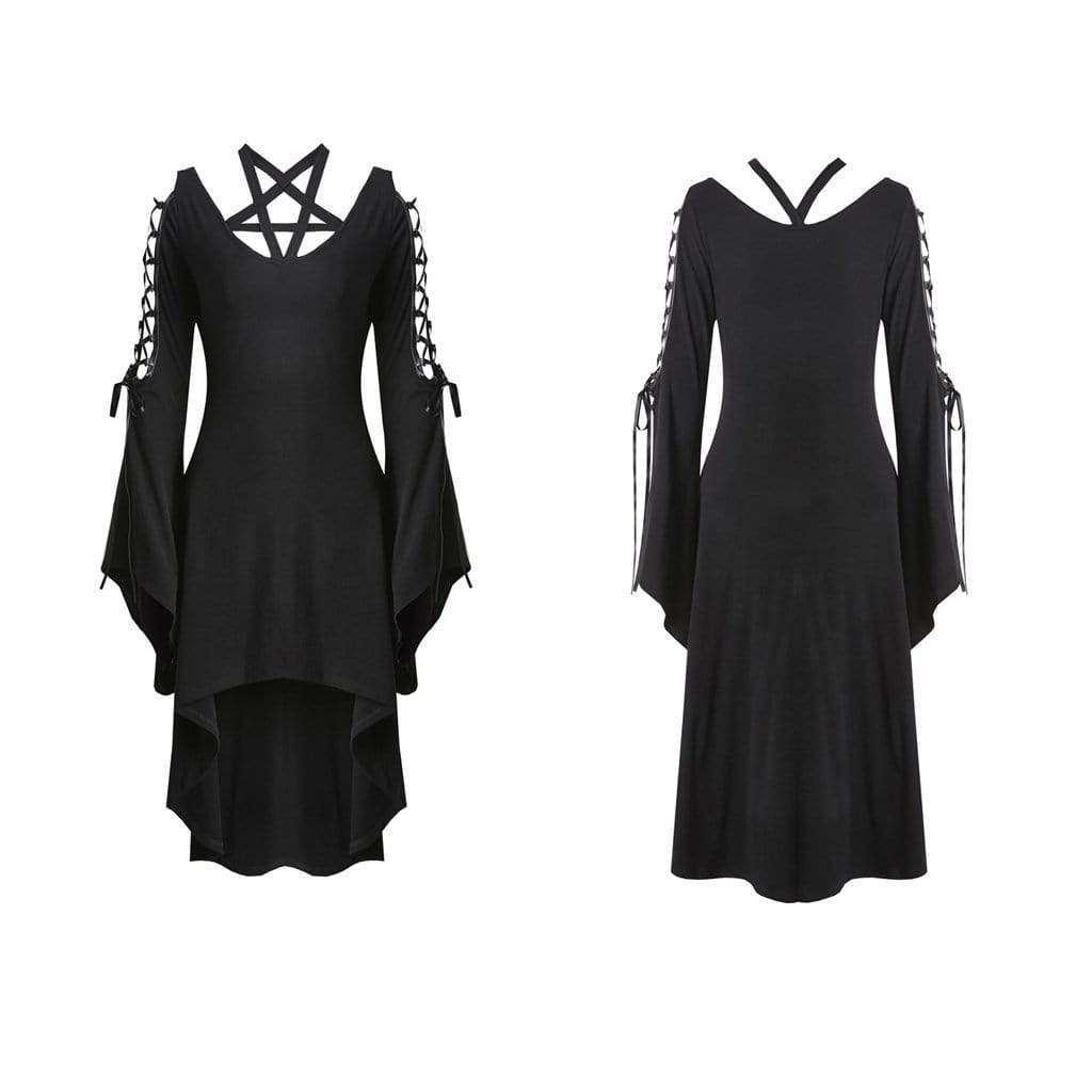Darkinlove Women's Star Goth Asymmetric Dress