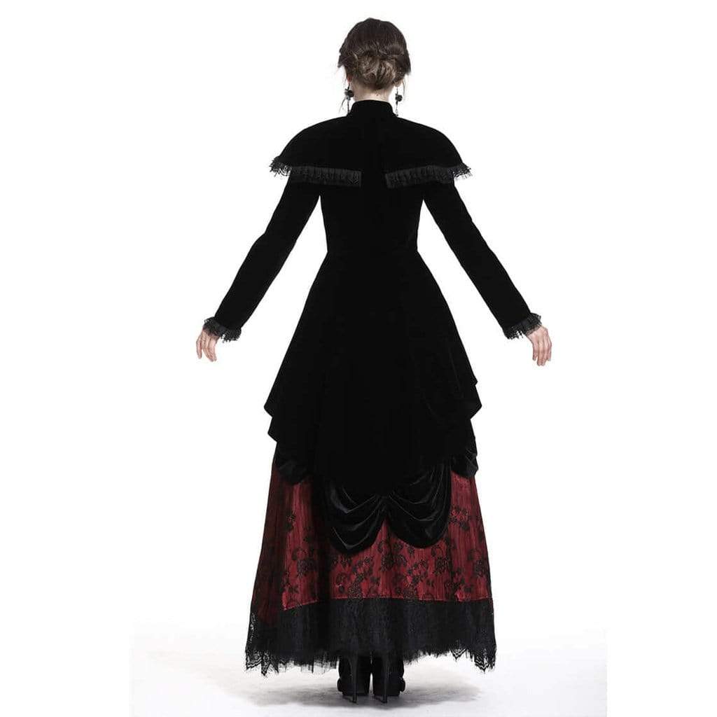 Darkinlove Women's Vintage Goth frock Coat