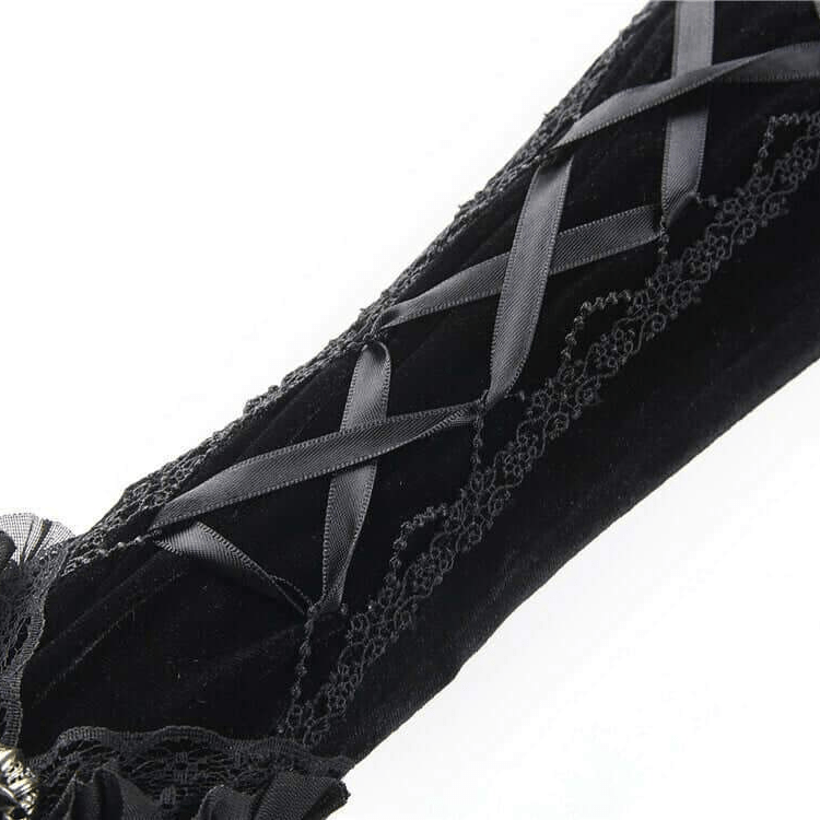 Darkinlove Women's Vintage Goth Lace Gloves